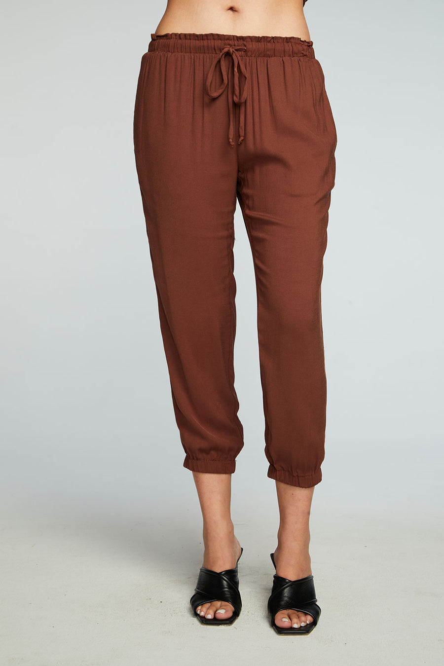 Heirloom Wovens Cropped Paperbag Waist Pant WOMENS chaserbrand