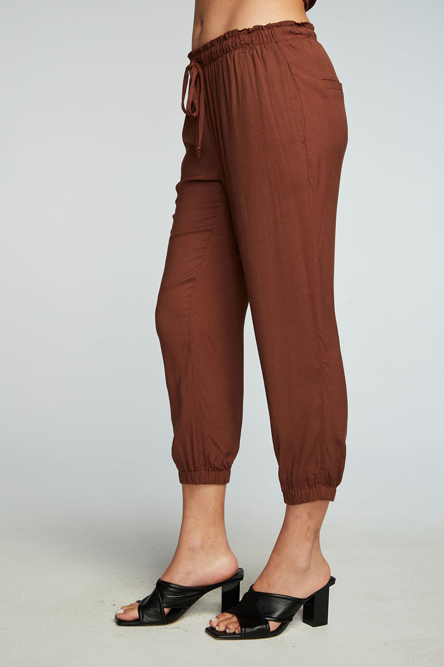 Heirloom Wovens Cropped Paperbag Waist Pant WOMENS chaserbrand