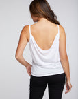 Recycled Vintage Jersey Drape Back Cami WOMENS chaserbrand