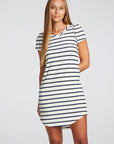 Recycled Cozy Knit Puff Sleeve Hi Lo Shirttail Dress WOMENS chaserbrand