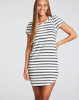 Recycled Cozy Knit Puff Sleeve Hi Lo Shirttail Dress WOMENS chaserbrand
