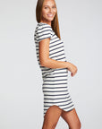 Recycled Cozy Knit Puff Sleeve Hi Lo Shirttail Dress WOMENS chaserbrand