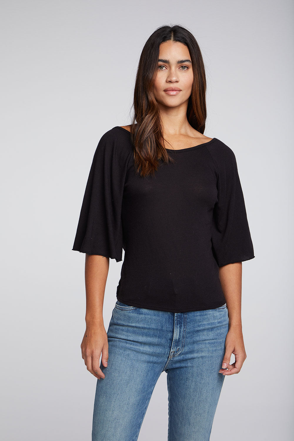 Bella Jersey Twist Back Raglan Tee WOMENS chaserbrand