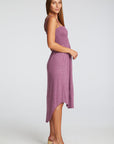 Triblend Jersey Smocked Cami Hi Lo Shirttail Midi Sundress WOMENS chaserbrand