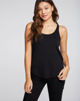 Recycled Vintage Rib Strappy Shirttail Racer Back Tank WOMENS chaserbrand