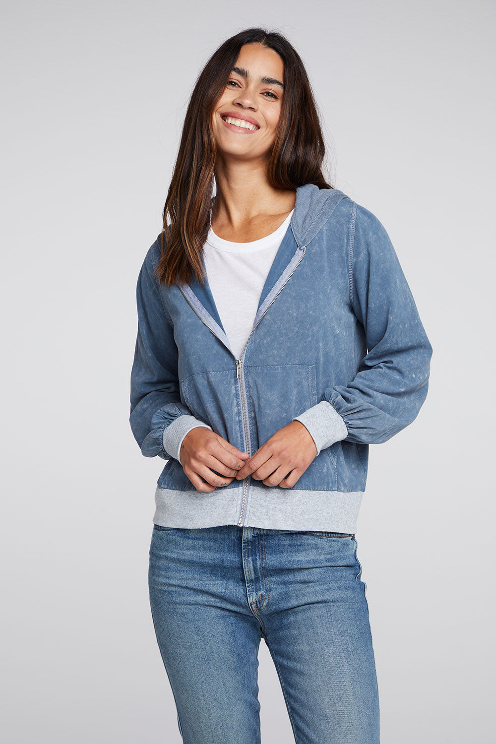 Coastal Cloth Zip Up Hoodie Jacket WOMENS chaserbrand