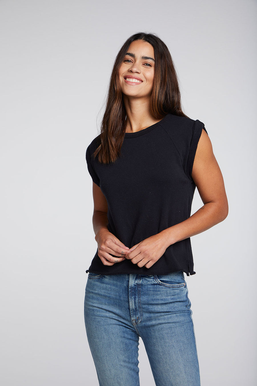 Cotton Fleece Boxy Roll Sleeve Raglan Pullover WOMENS chaserbrand