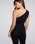 Cool Jersey One Shoulder Ruffle Top WOMENS chaserbrand