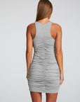 Cool Jersey High Neck Shirred Body Con Racer Dress WOMENS chaserbrand