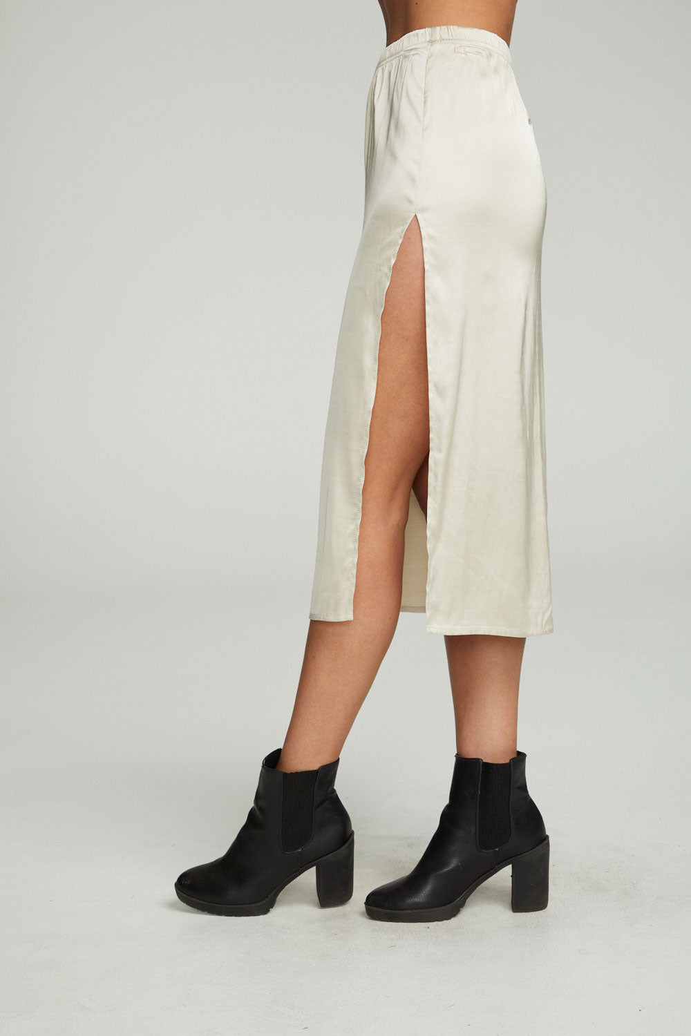 Side Slit Midi Skirt WOMENS chaserbrand