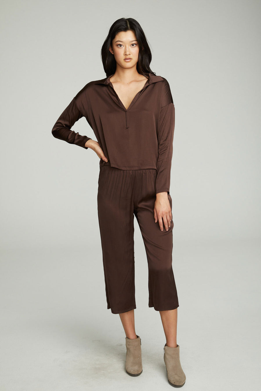 Cropped Wide Leg Culotte WOMENS chaserbrand