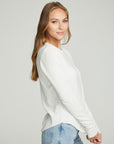 Long Sleeve Crew Neck Shirttail Tee WOMENS chaserbrand