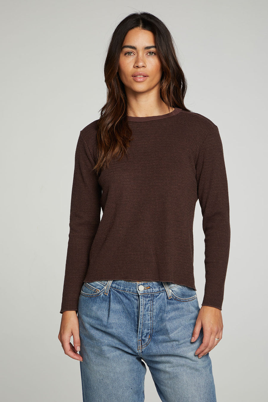 Long Sleeve Crew Neck Tee WOMENS chaserbrand