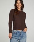 Long Sleeve Crew Neck Tee WOMENS chaserbrand
