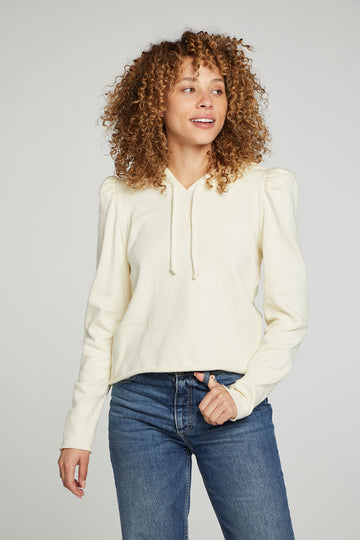 Puff Sleeve Cropped Hoodie WOMENS chaserbrand
