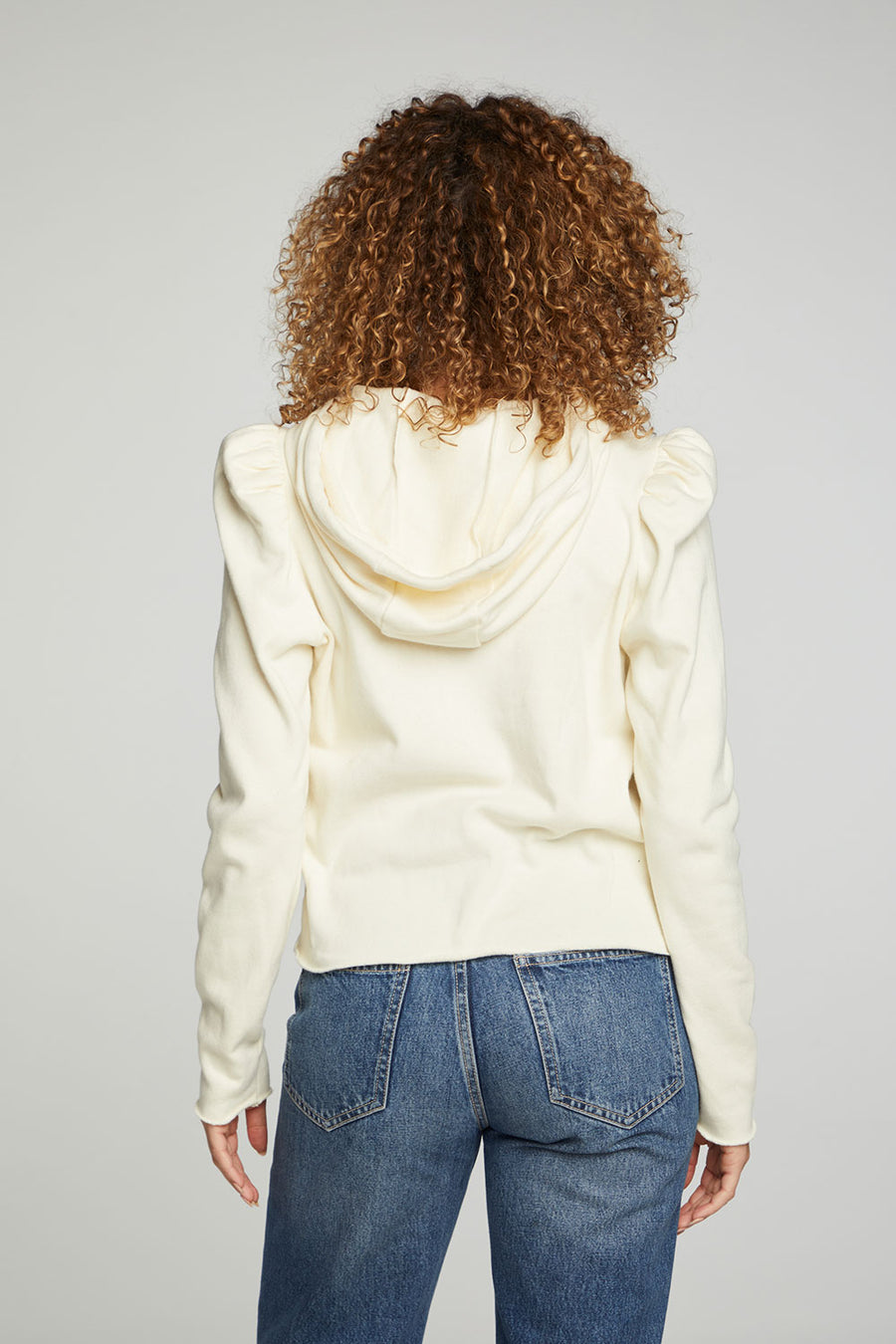 Puff Sleeve Cropped Hoodie WOMENS chaserbrand