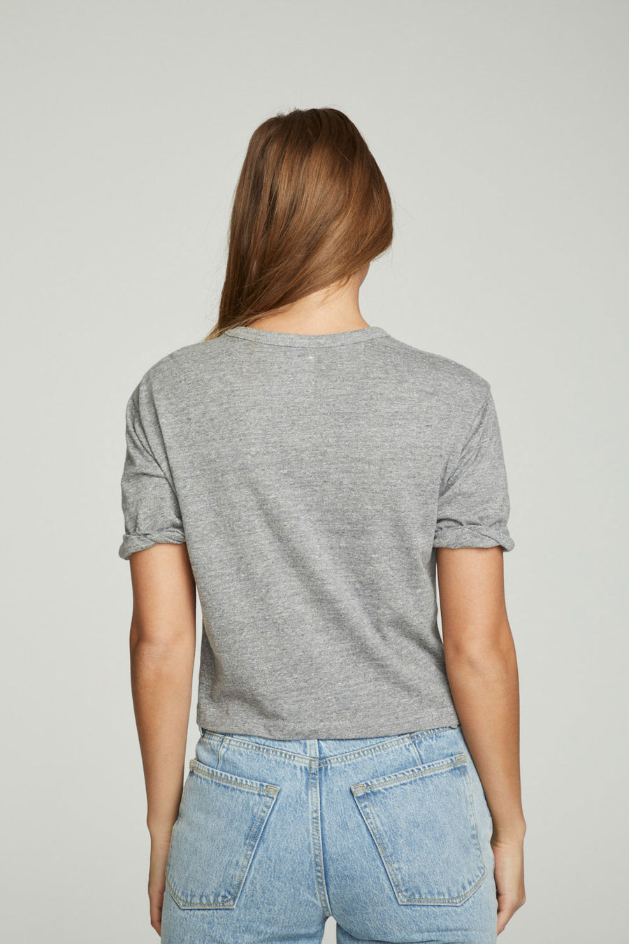 Cropped Crew Neck Short Sleeve Tee WOMENS chaserbrand