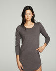 Puff Sleeve Shirttail Hi Lo Dress WOMENS chaserbrand