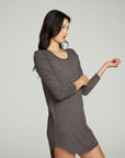 Puff Sleeve Shirttail Hi Lo Dress WOMENS chaserbrand