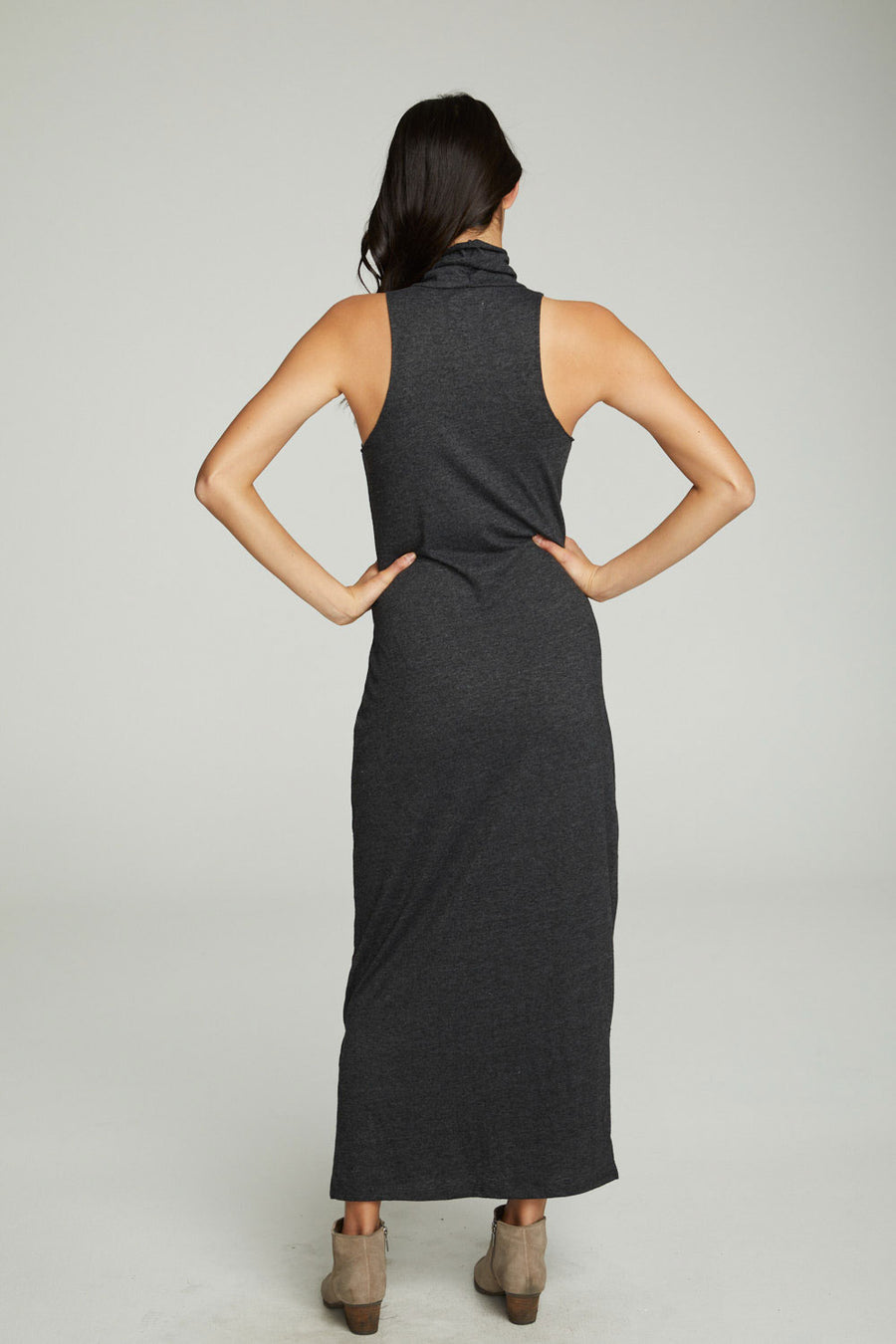 Turtle Neck Tank Maxi Dress With Side Slits WOMENS chaserbrand