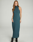 Turtle Neck Tank Maxi Dress With Side Slits WOMENS chaserbrand