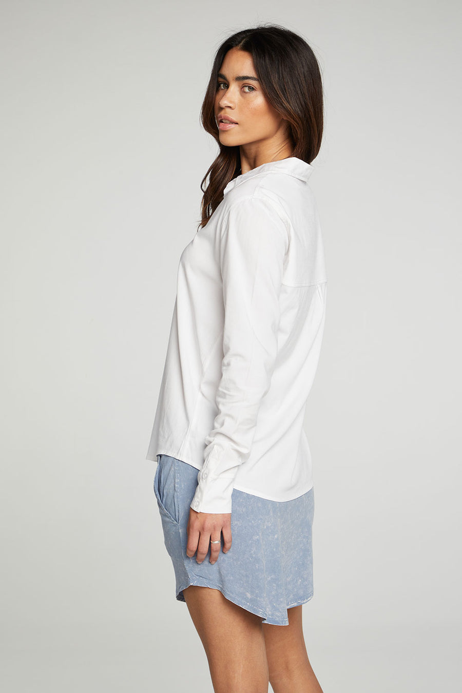 Button Down Long Sleeve Shirt WOMENS chaserbrand