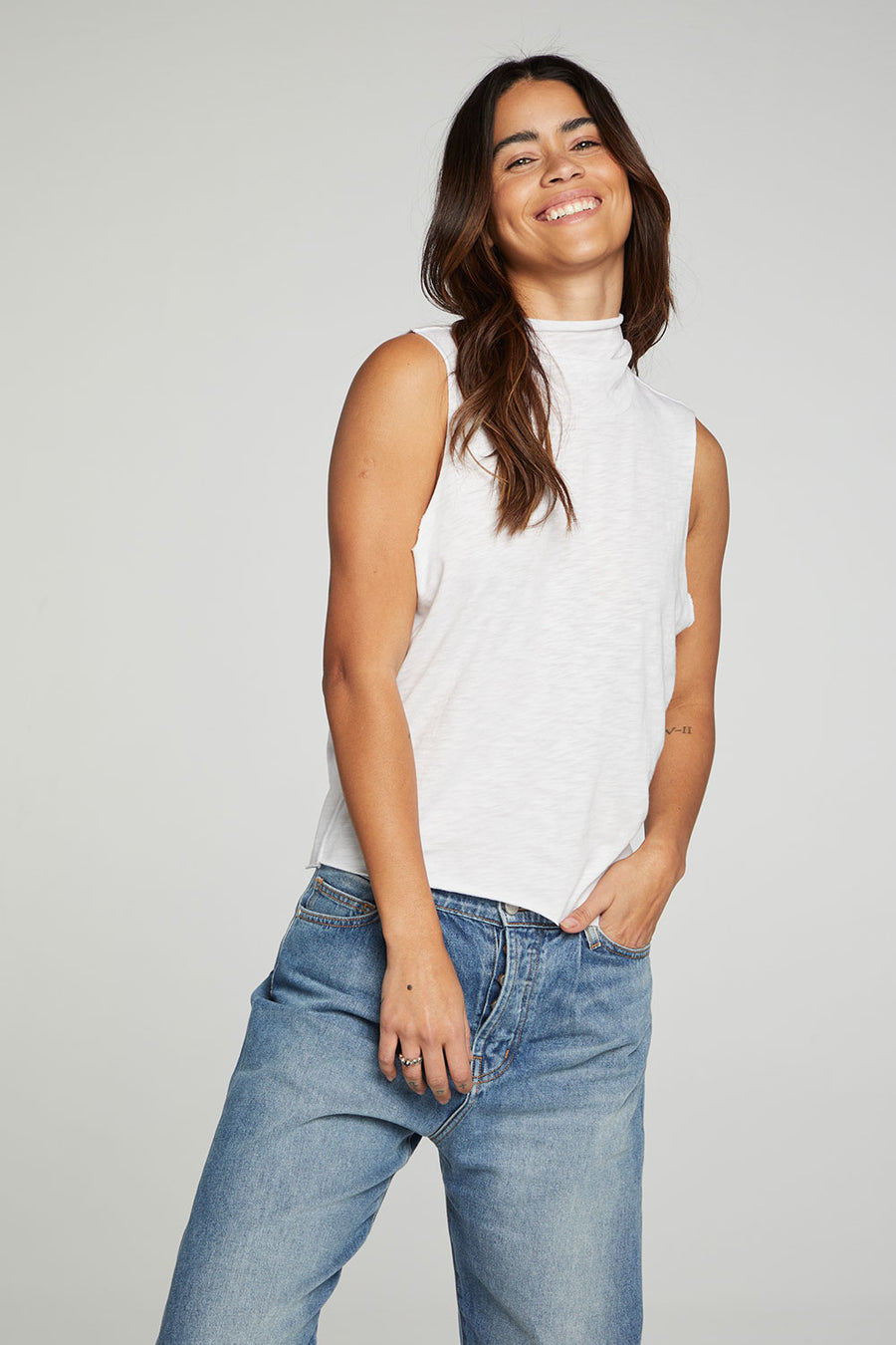 Turtle Neck Muscle Tank WOMENS chaserbrand