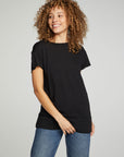 Cap Sleeve Crew Neck Tee WOMENS chaserbrand