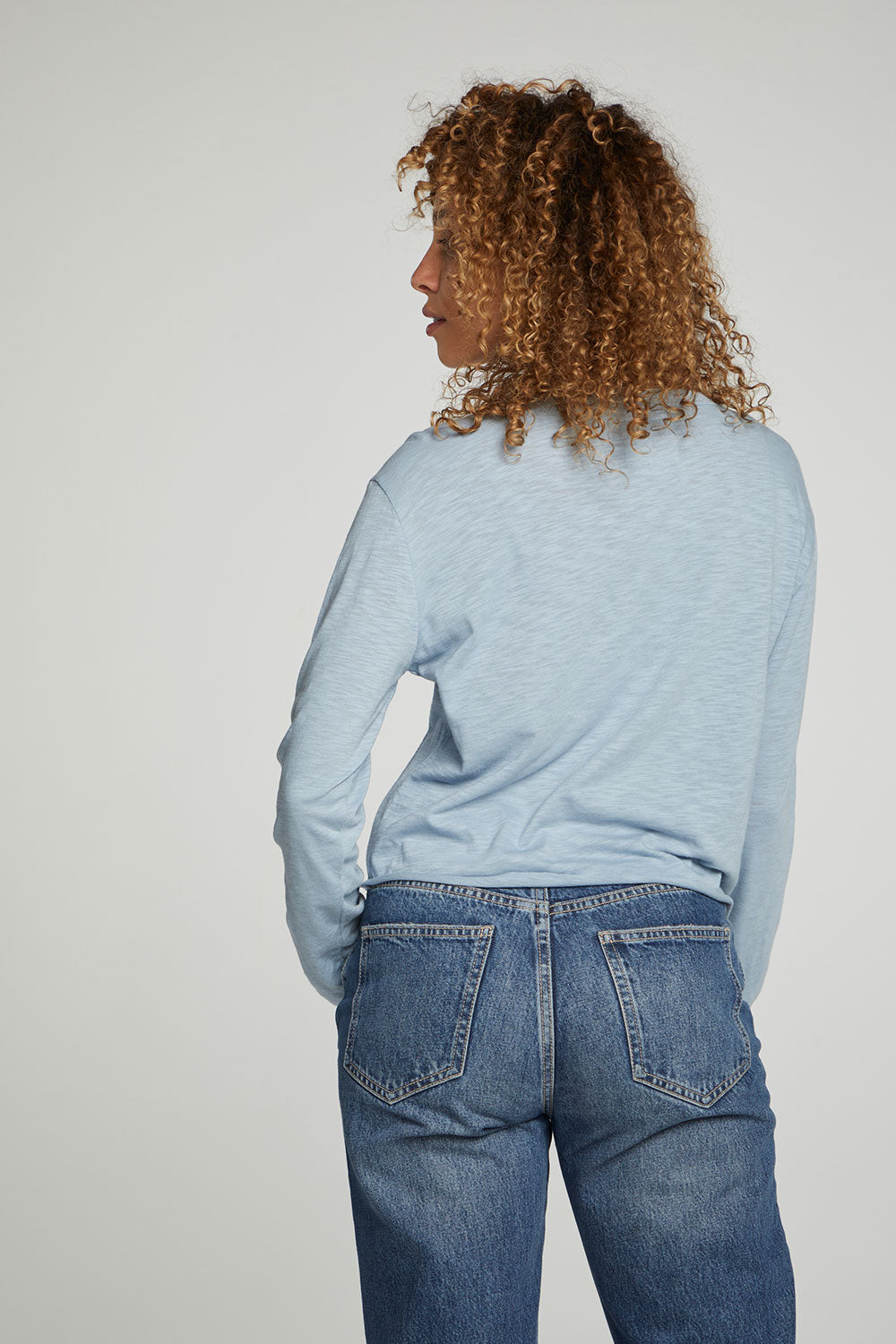 Long Sleeve Cropped Tee WOMENS chaserbrand