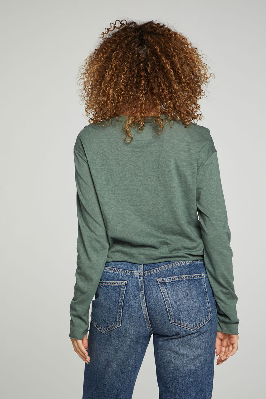 Long Sleeve Cropped Tee WOMENS chaserbrand