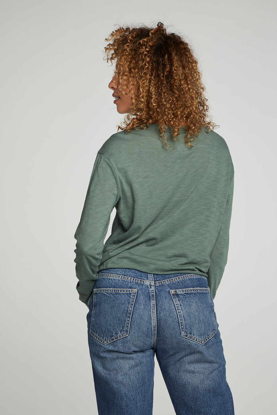 Long Sleeve Cropped Tee WOMENS chaserbrand
