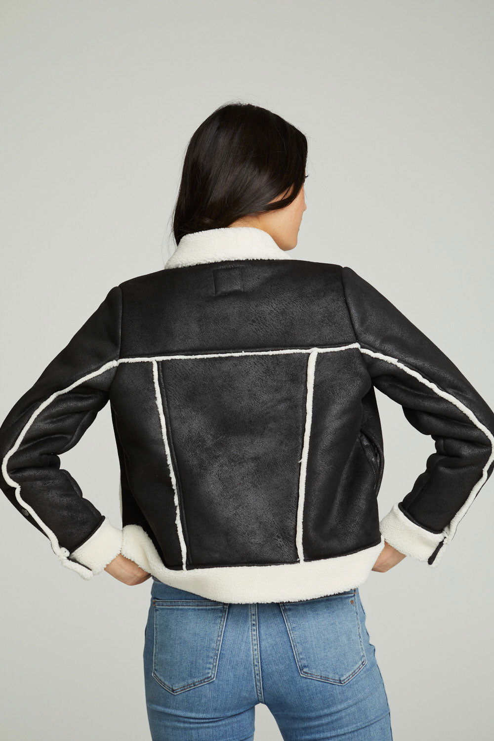 Shearling Trucker Jacket WOMENS chaserbrand
