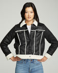 Shearling Trucker Jacket WOMENS chaserbrand