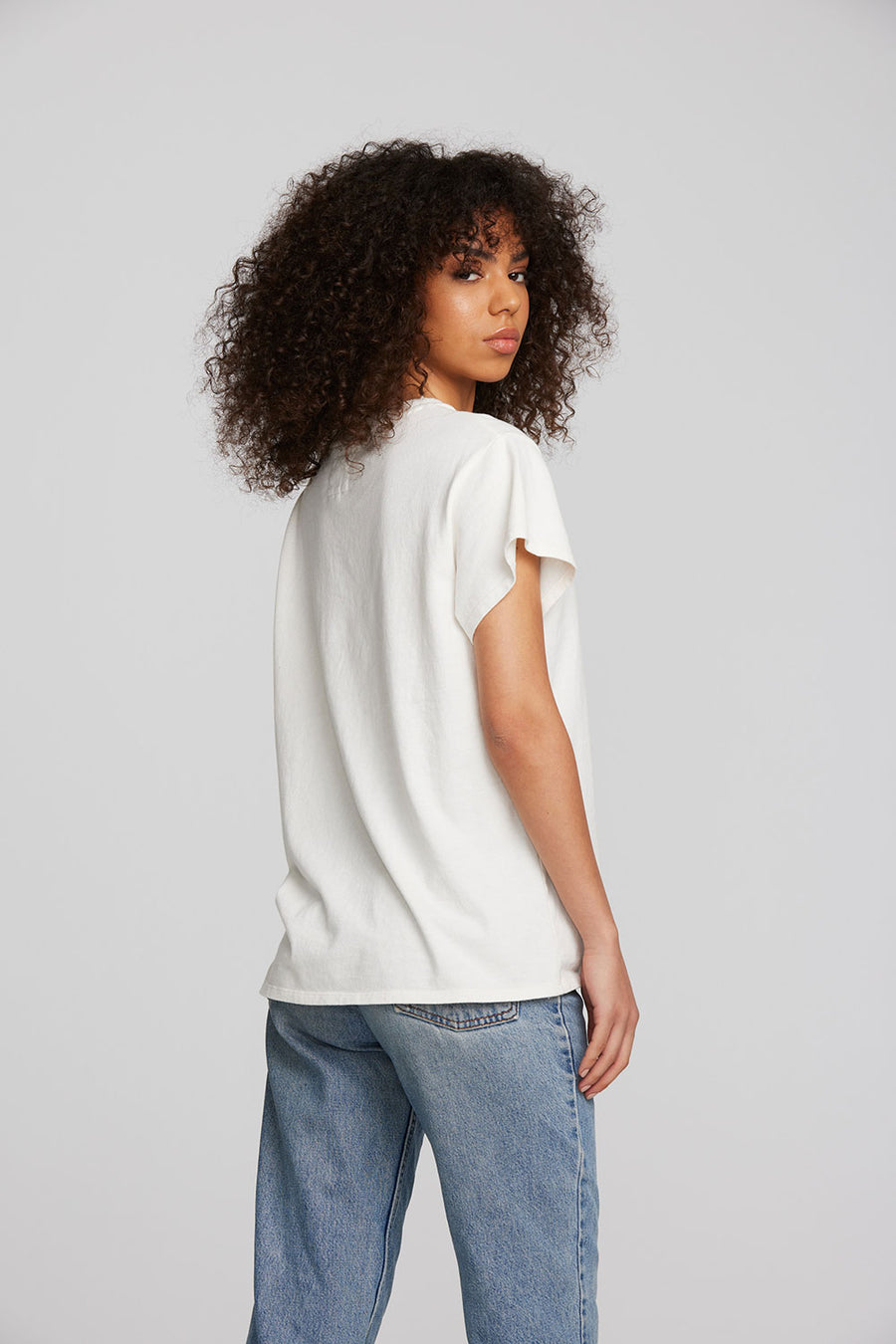 Coast Cotton Jersey Crewneck Tee with Rib Neckband Womens chaserbrand