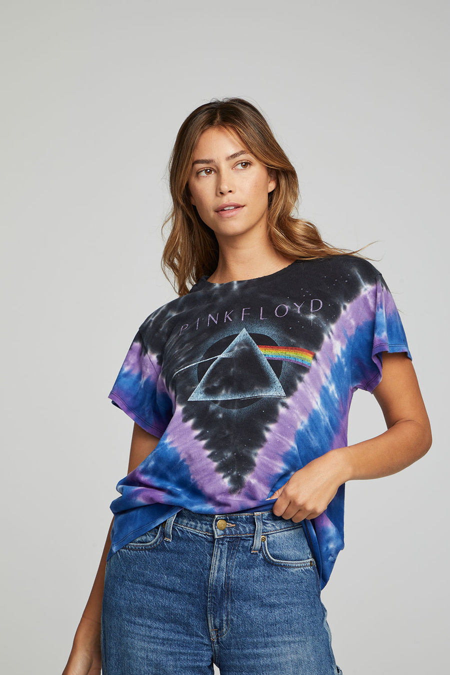 Pink Floyd - Tie Dye Dark Side of the Moon WOMENS chaserbrand