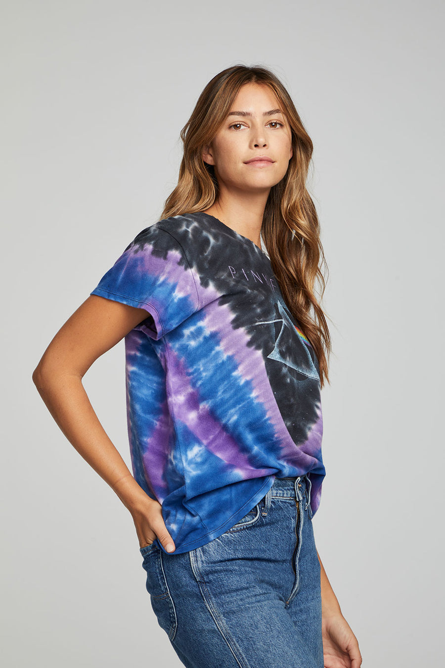 Pink Floyd - Tie Dye Dark Side of the Moon WOMENS chaserbrand