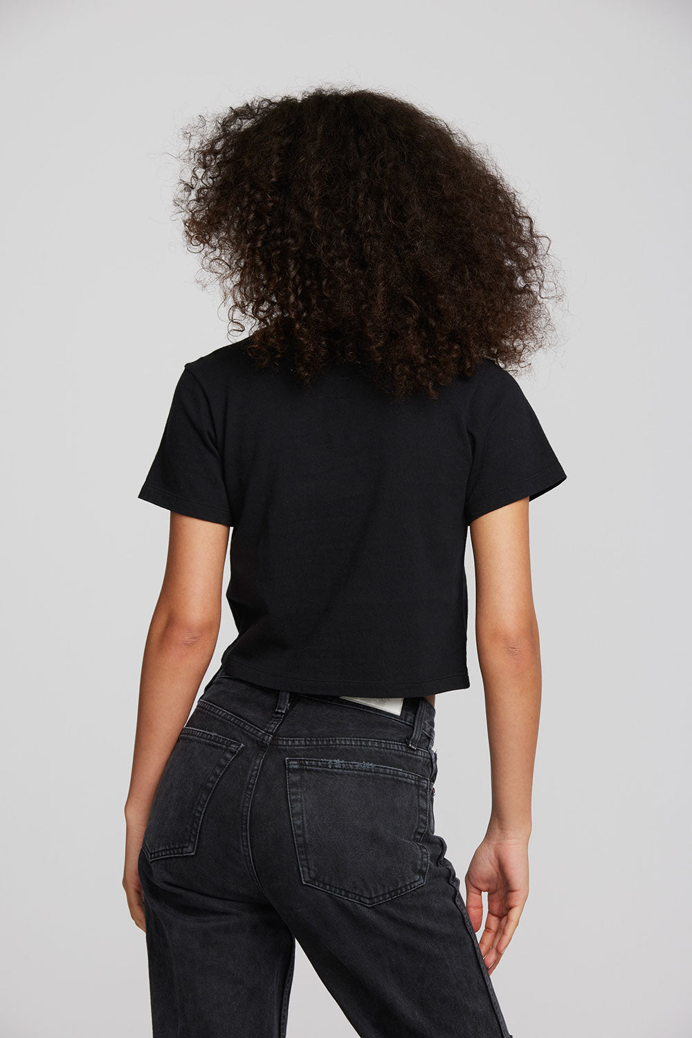 Coast Cotton Jersey Mockneck Tee with Rib Womens chaserbrand