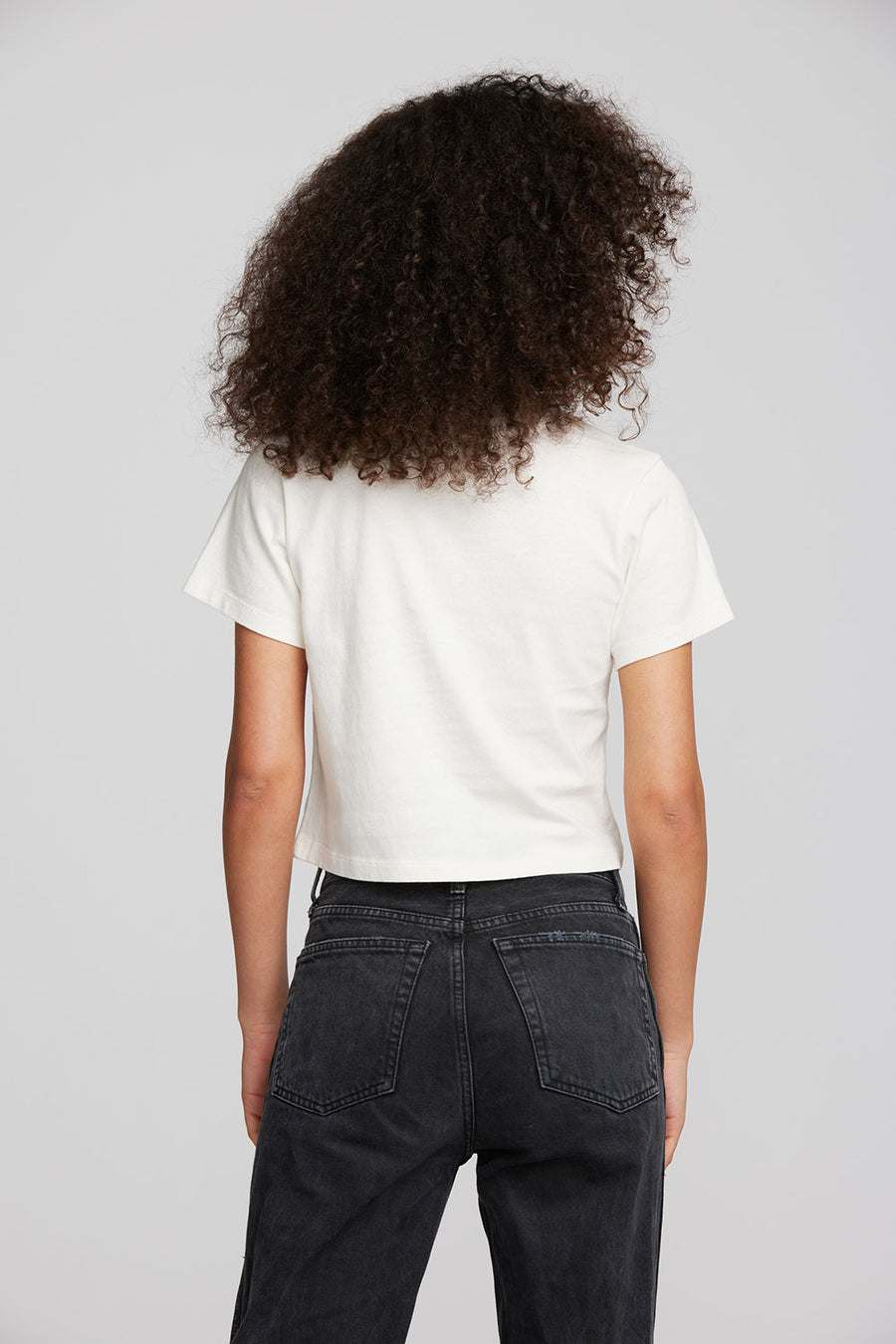 Coast Cotton Jersey Mockneck Tee with Rib Womens chaserbrand