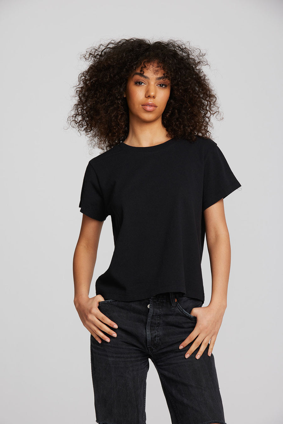 Coast Cotton Jersey Oversized Crew Neck Tee Womens chaserbrand