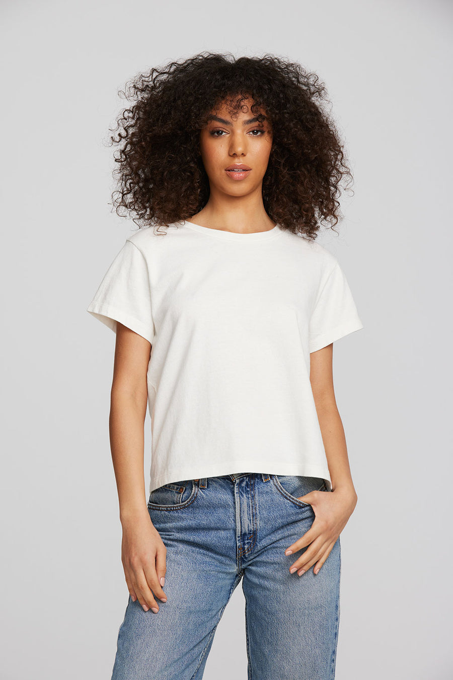 Coast Cotton Jersey Oversized Crew Neck Tee Womens chaserbrand