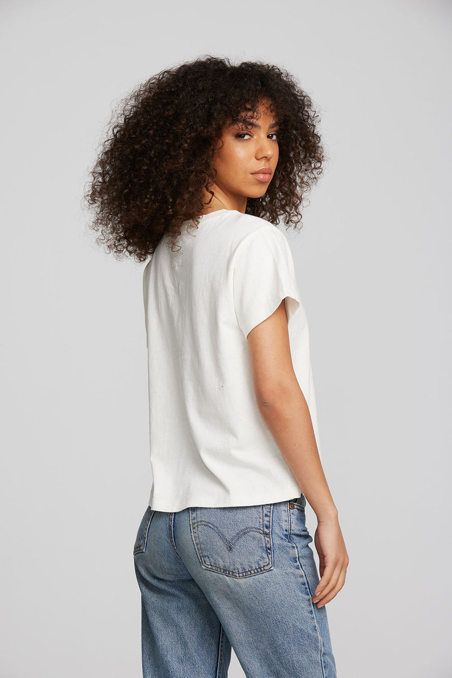 Coast Cotton Jersey Oversized Crew Neck Tee Womens chaserbrand