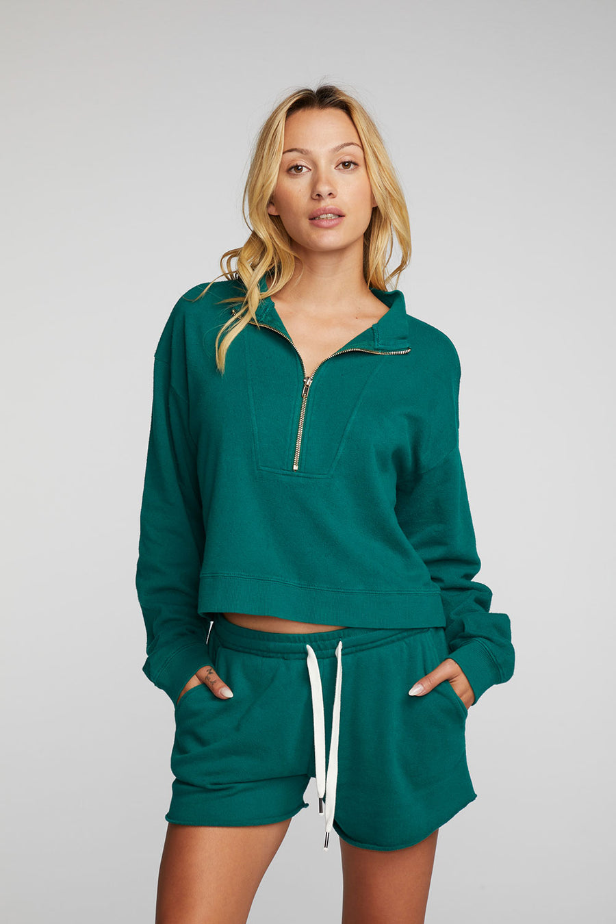 Half zip 2025 up pullover women's