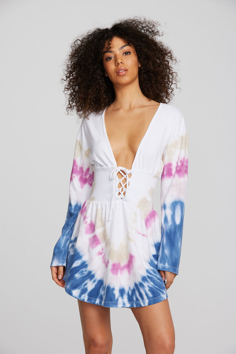 Coast Cotton Jersey Long Sleeve Mini Dress Womens chaserbrand