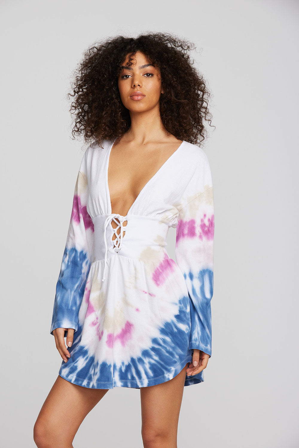 Coast Cotton Jersey Long Sleeve Mini Dress Womens chaserbrand