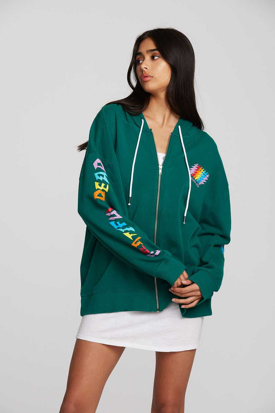 Grateful Dead - Rainbow Bolt Zip Up Womens chaserbrand
