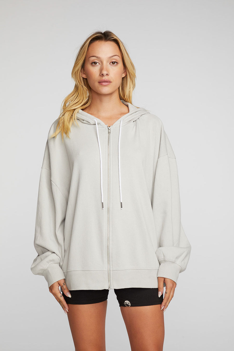 Cotton Fleece Zip Up Hoodie Womens chaserbrand