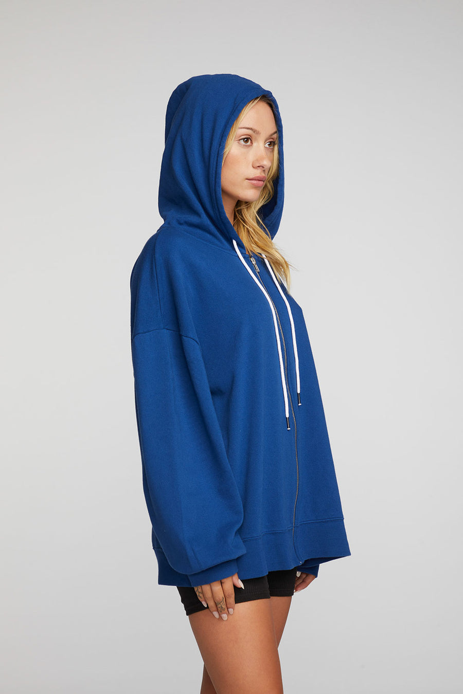 Cotton Fleece Zip Up Hoodie Womens chaserbrand