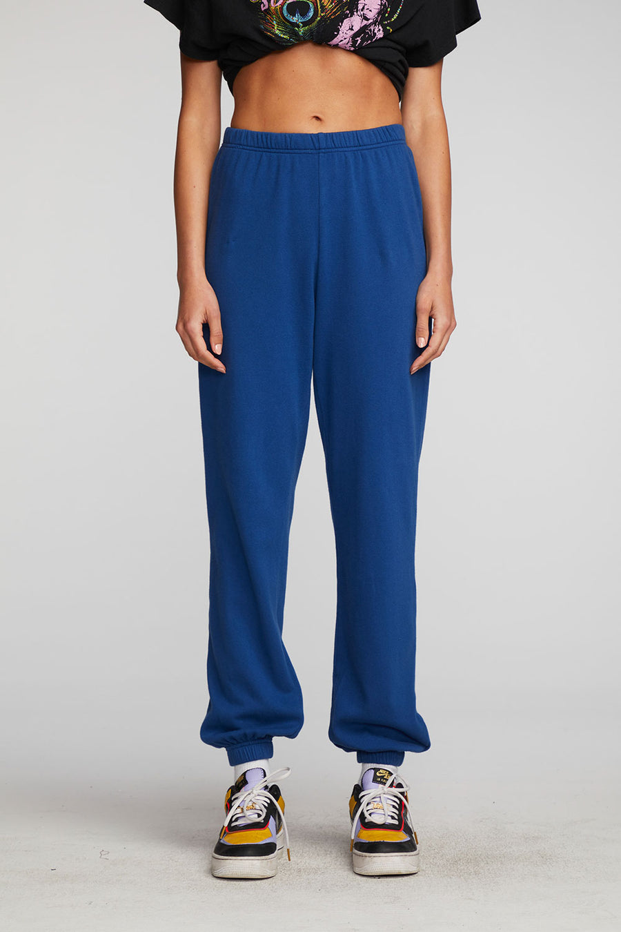 Cotton Fleece Joggers with Elastic Wasit And Leg Opening Womens chaserbrand