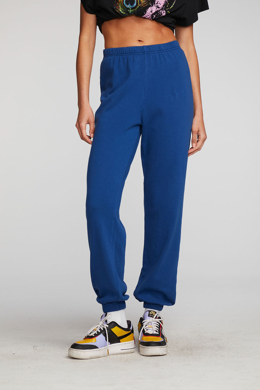 Cotton Fleece Joggers with Elastic Wasit And Leg Opening Womens chaserbrand