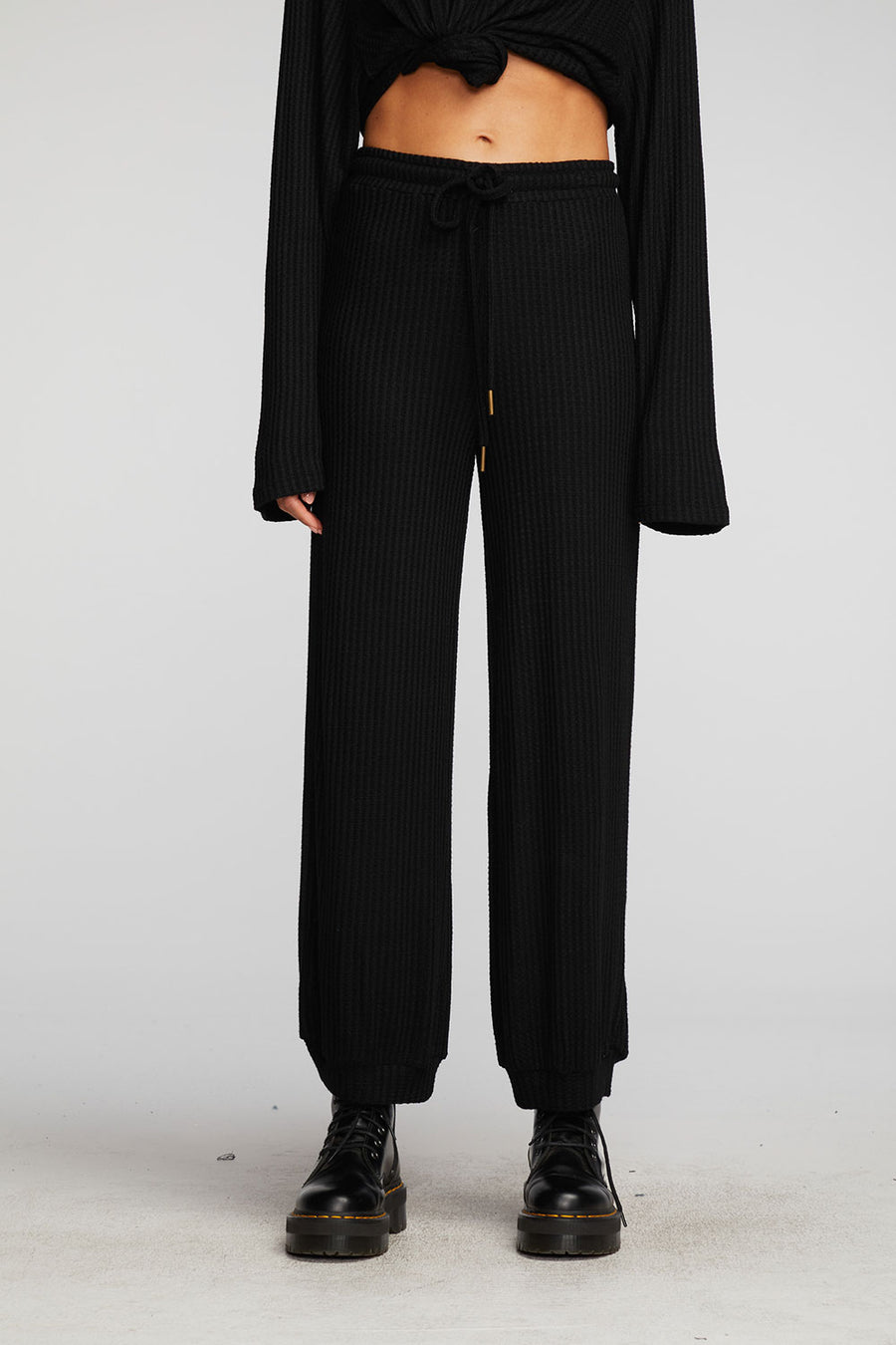 Thermal Waffle Blouson Hem Joggers Womens chaserbrand